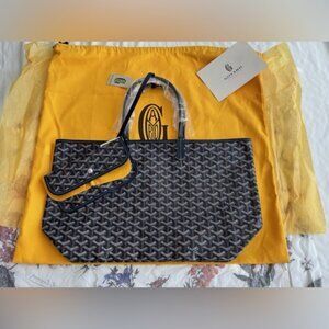 NWT Goyard Saint Louis PM Tote - Navy Blue